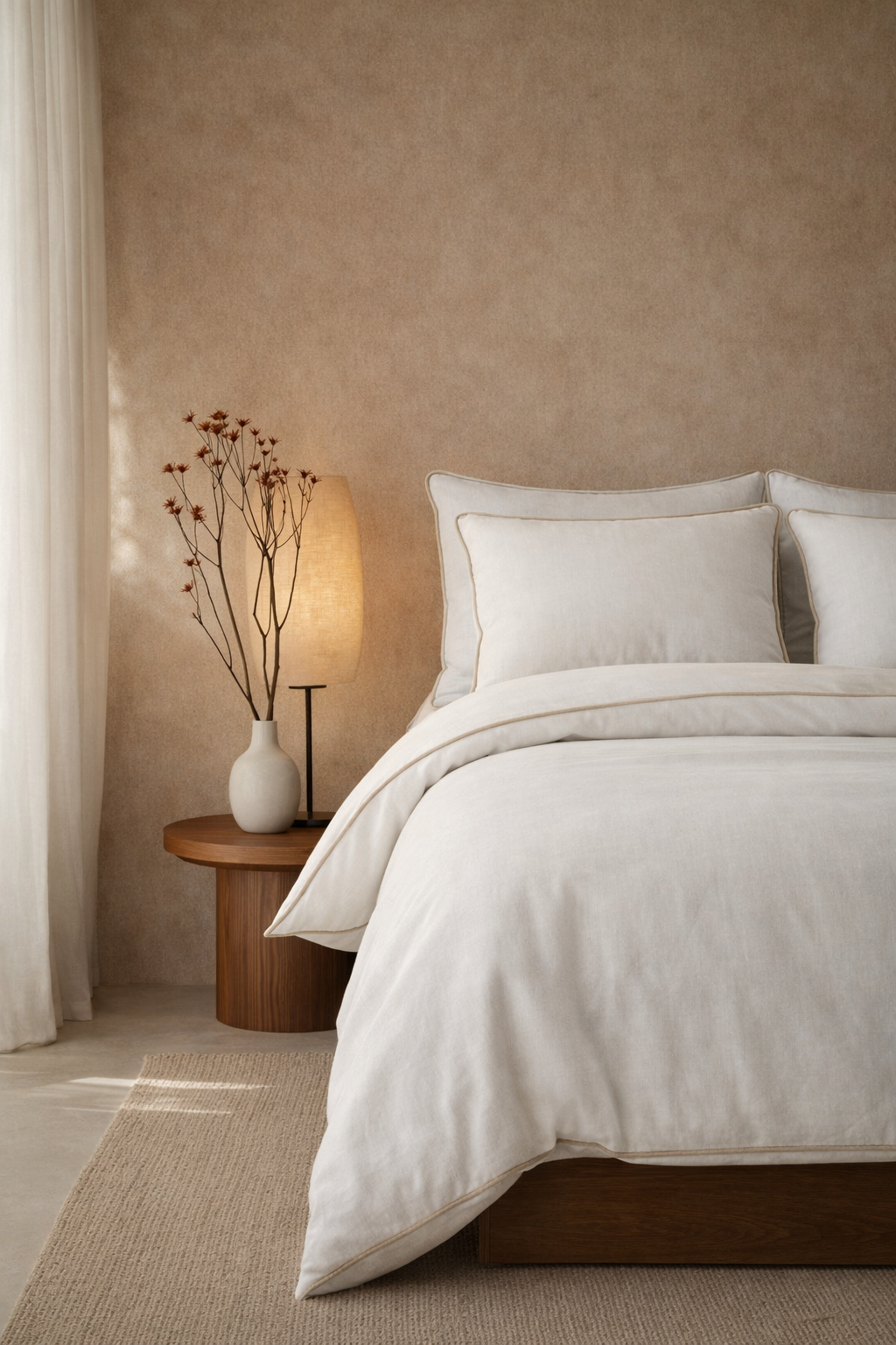Blue Linen Douvet