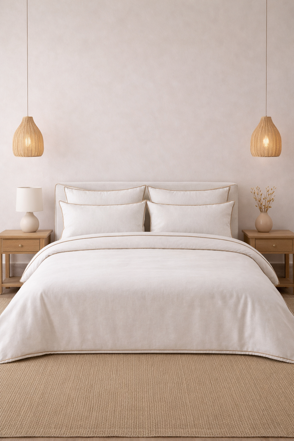 Blue Linen Douvet