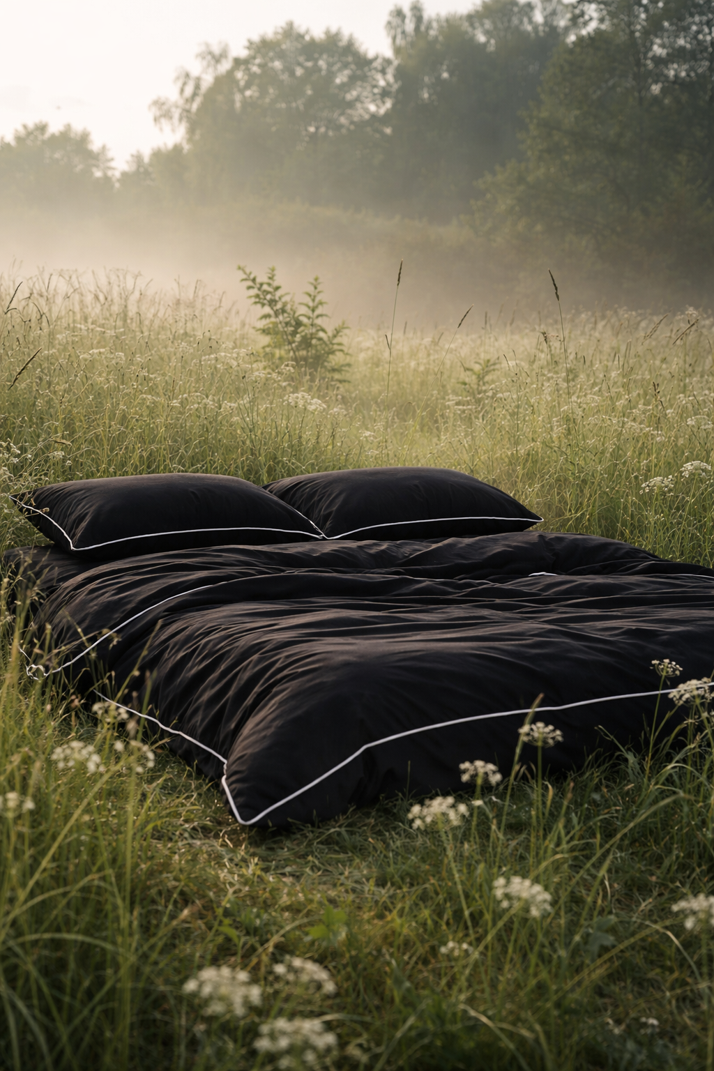 Blue Linen Douvet