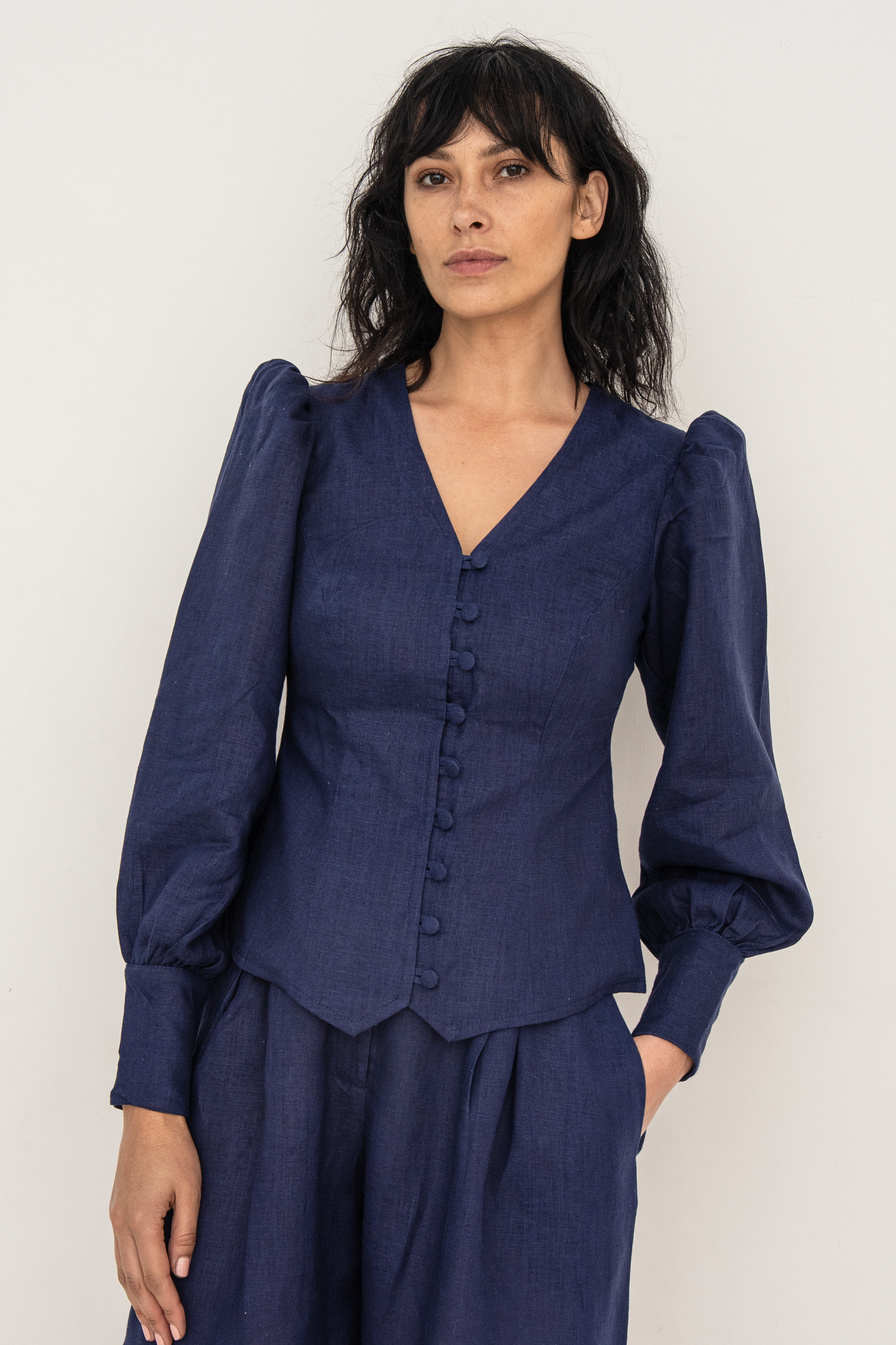 Karina Blouse - Blue