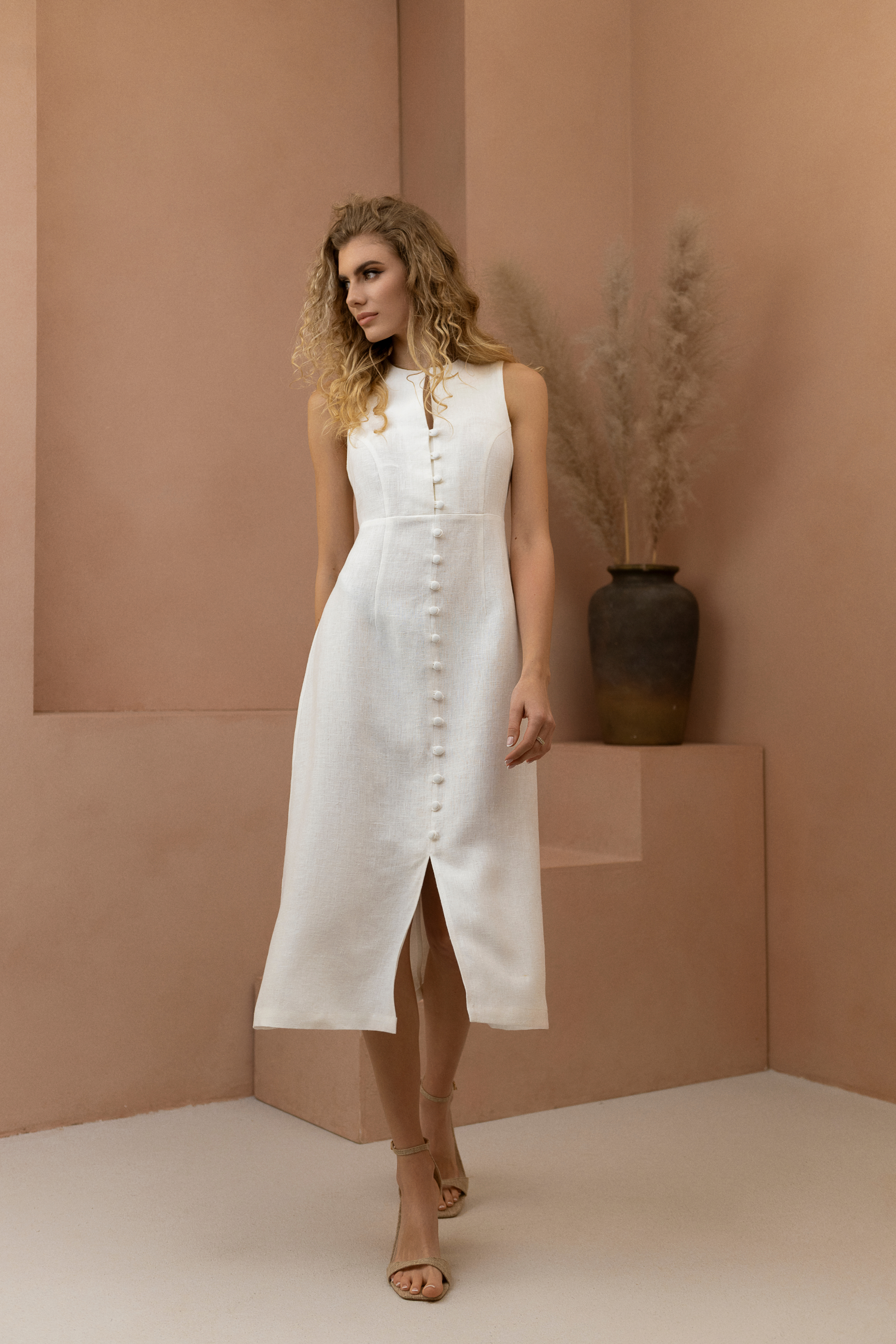 Leila  Dress - White