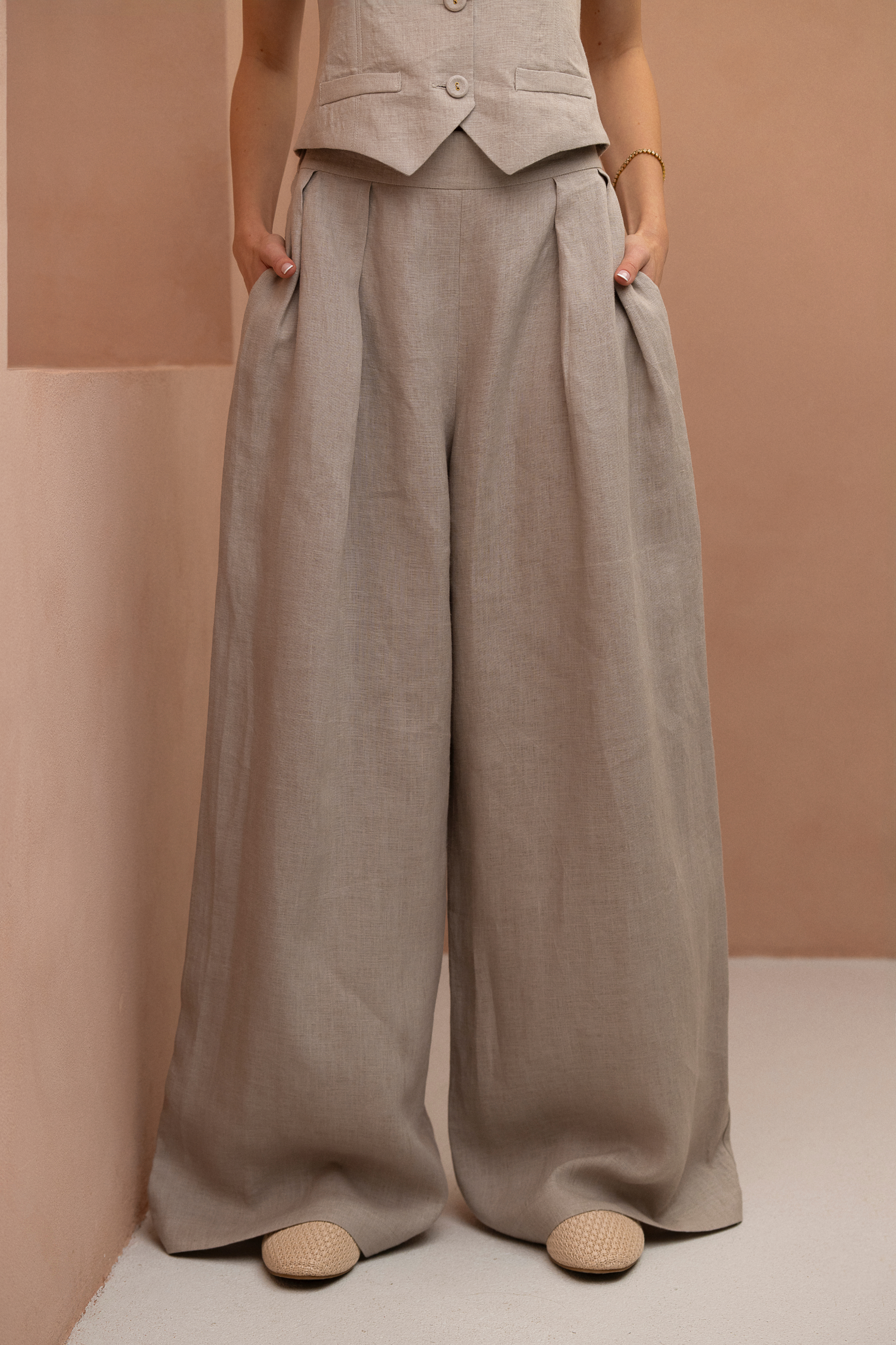 Noora Pants - Neutral