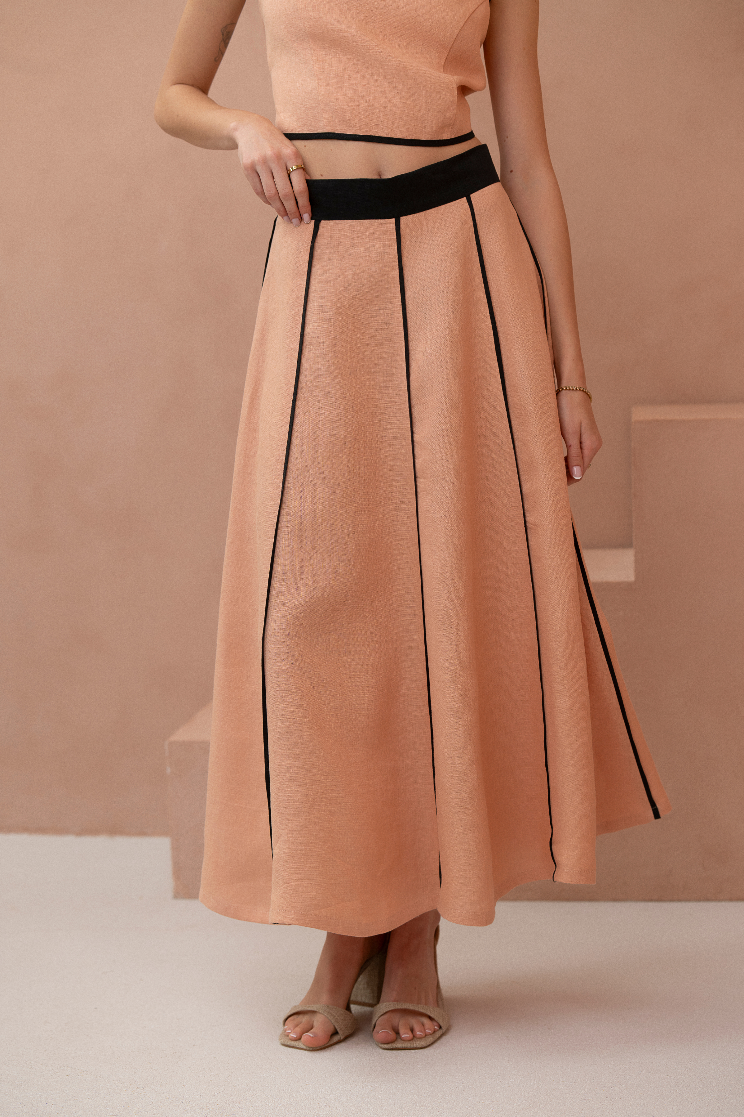 Serena Skirt - Peach